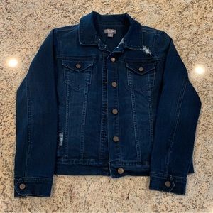 NEW W/O TAG Martha Stewart Destructed Denim Jacket